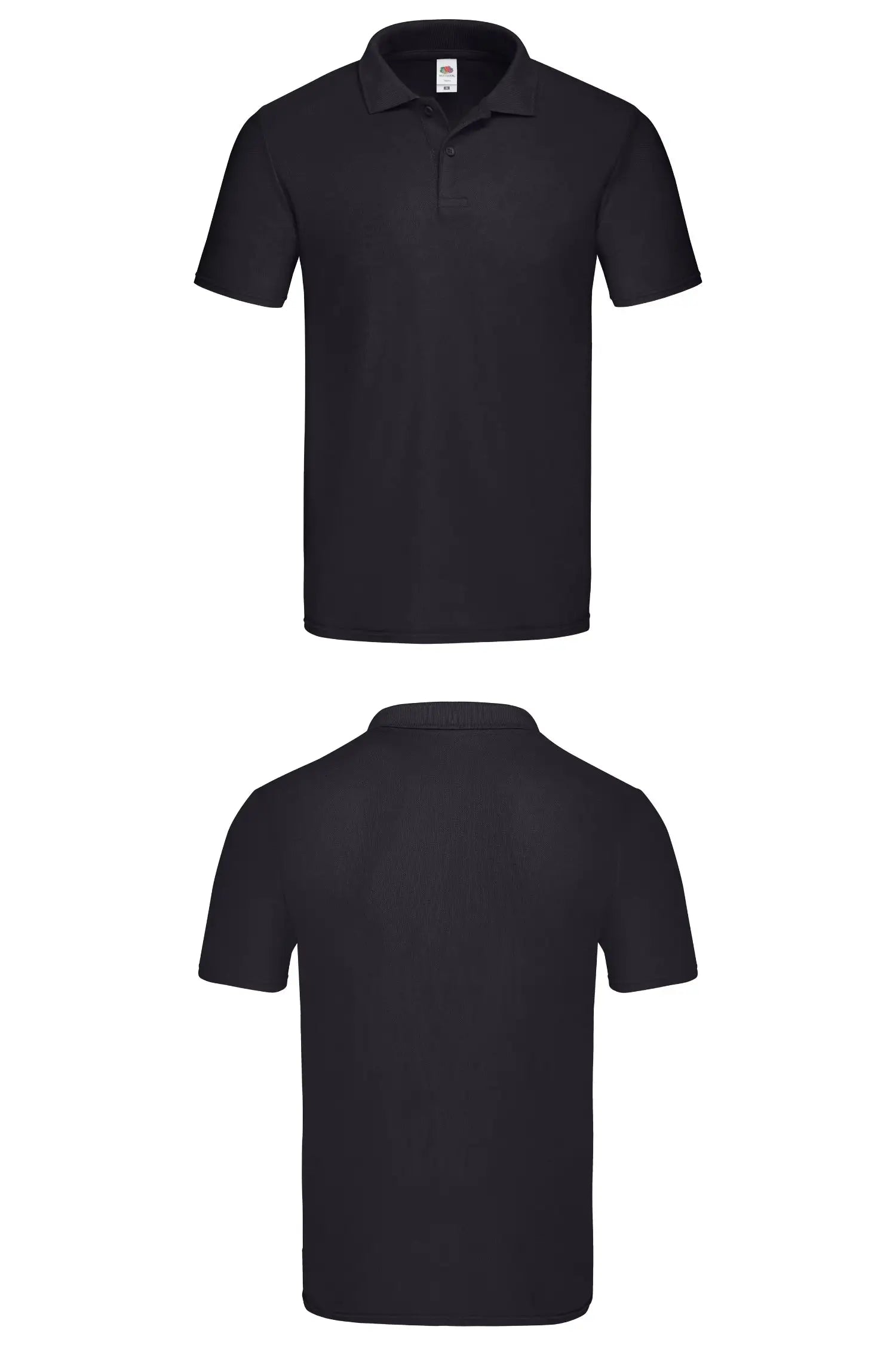 Polo personnalisé unisexe - Fruit of the Loom - Original - Noir / S