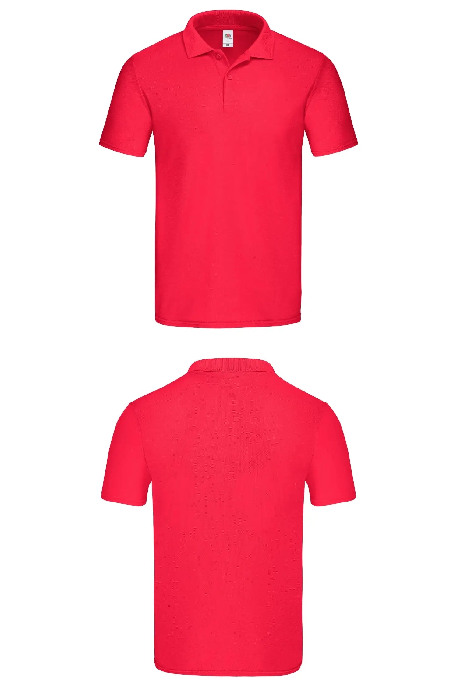 Polo personnalisé unisexe - Fruit of the Loom - Original - Rouge / S