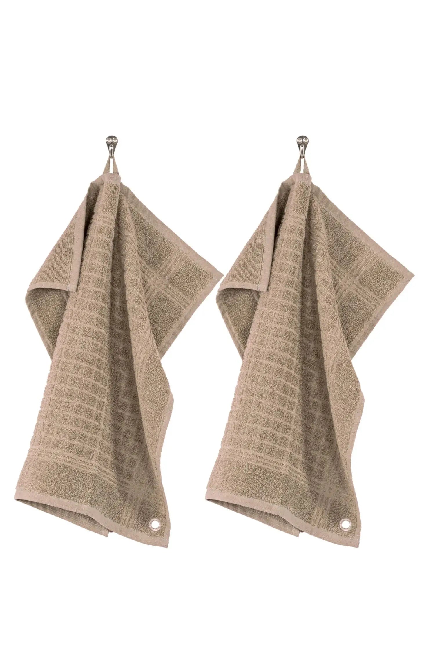 Serviette Éponge PHARAO - Set de 2 - 50x50 cm - Beige
