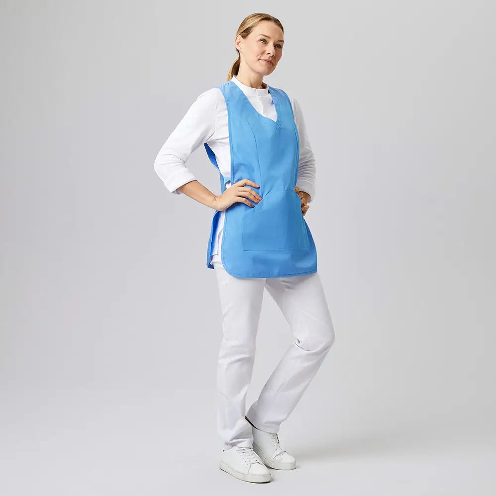 Tablier Chasuble de Cuisine Personnalisable. - Bleu ciel / Taille 1