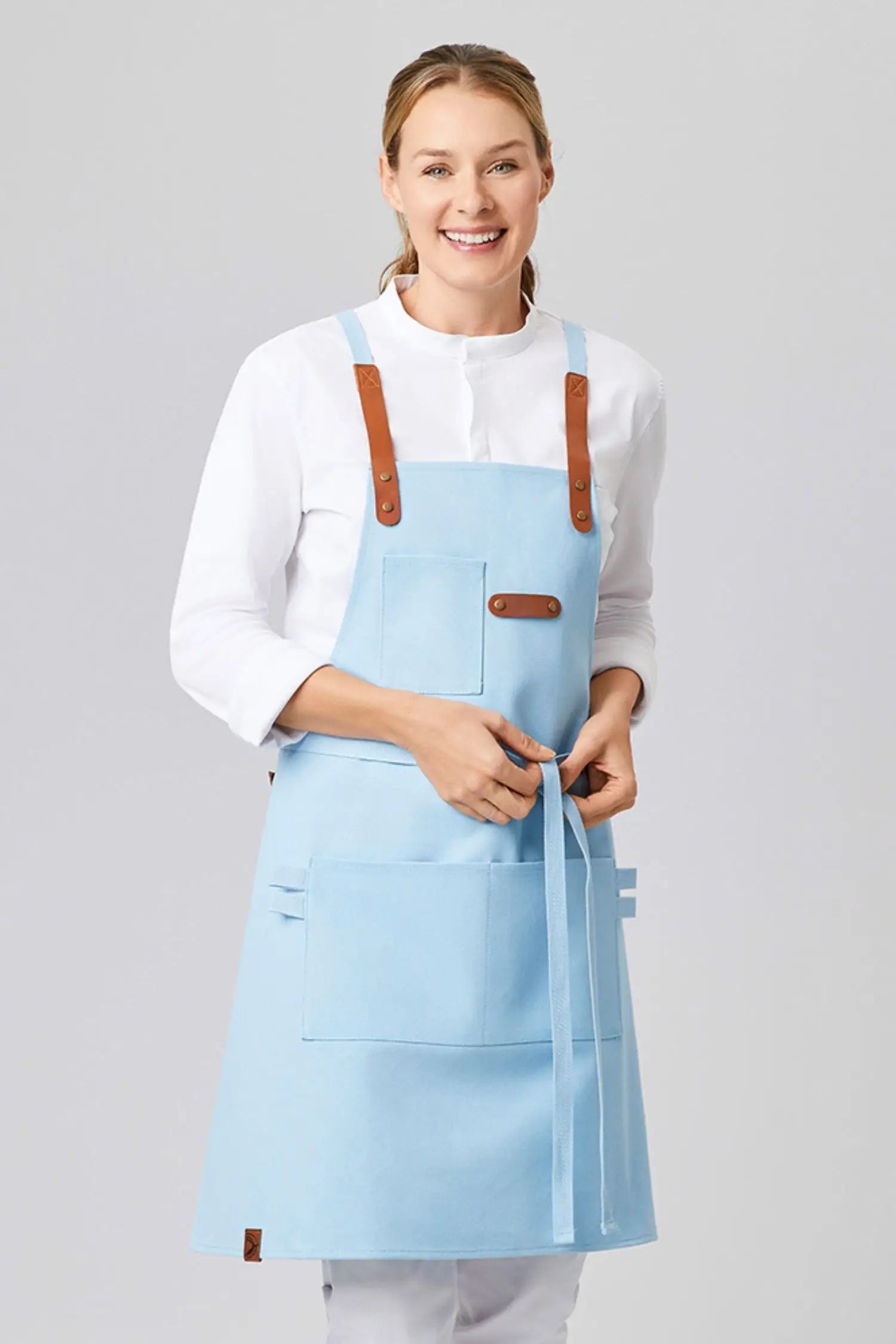 Tablier Cuisine Canvas - Bleu ciel