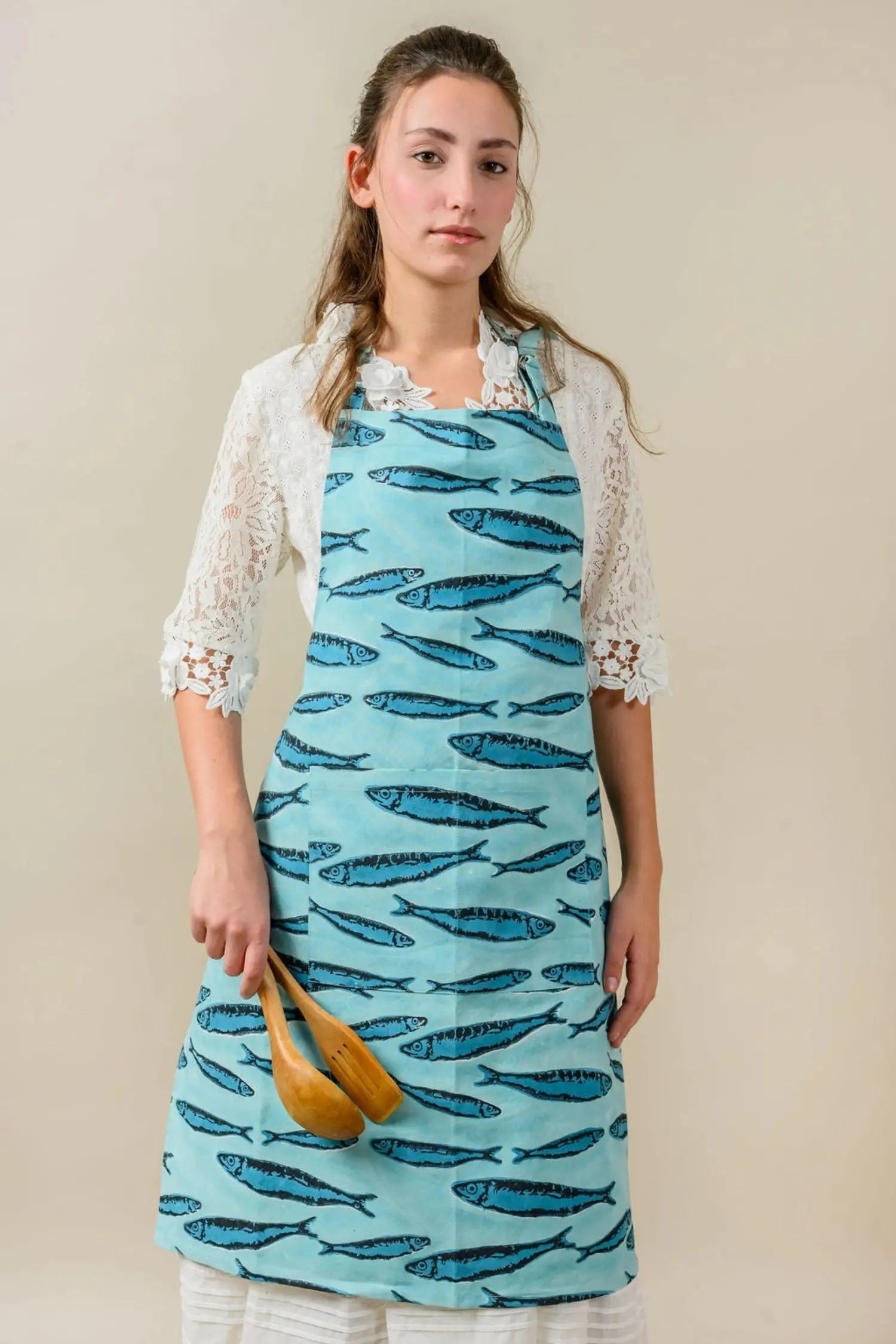 Tablier de cuisine à motif - Anchois