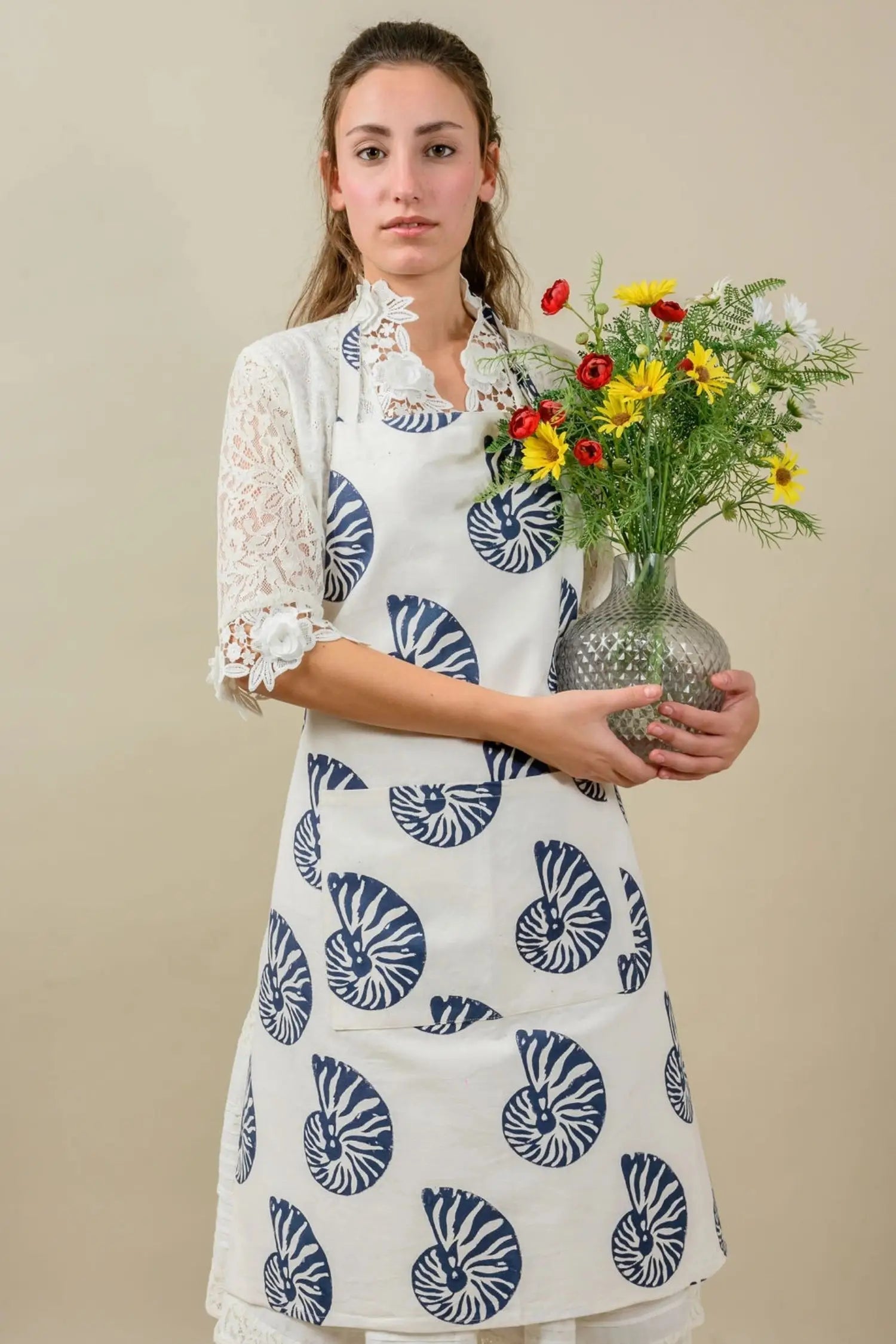 Tablier de cuisine à motif - Coquillage