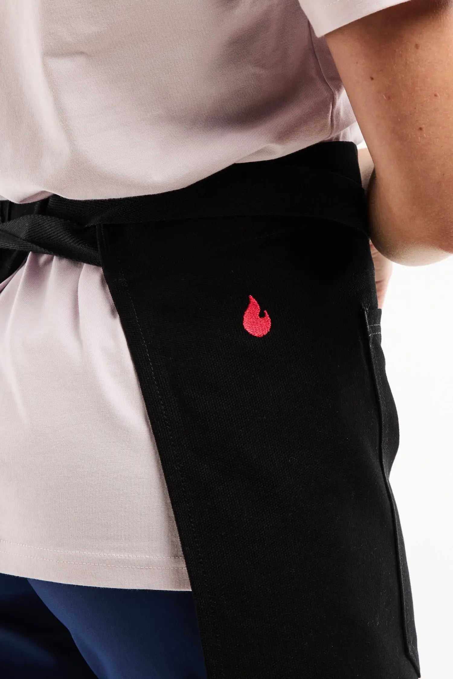 Tablier de cuisine court Flamme – 100% Coton Épais signé Unichef