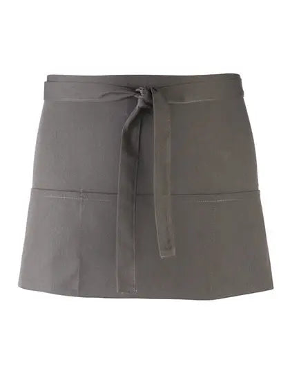 Tablier de cuisine court personnalisable - Gris foncé