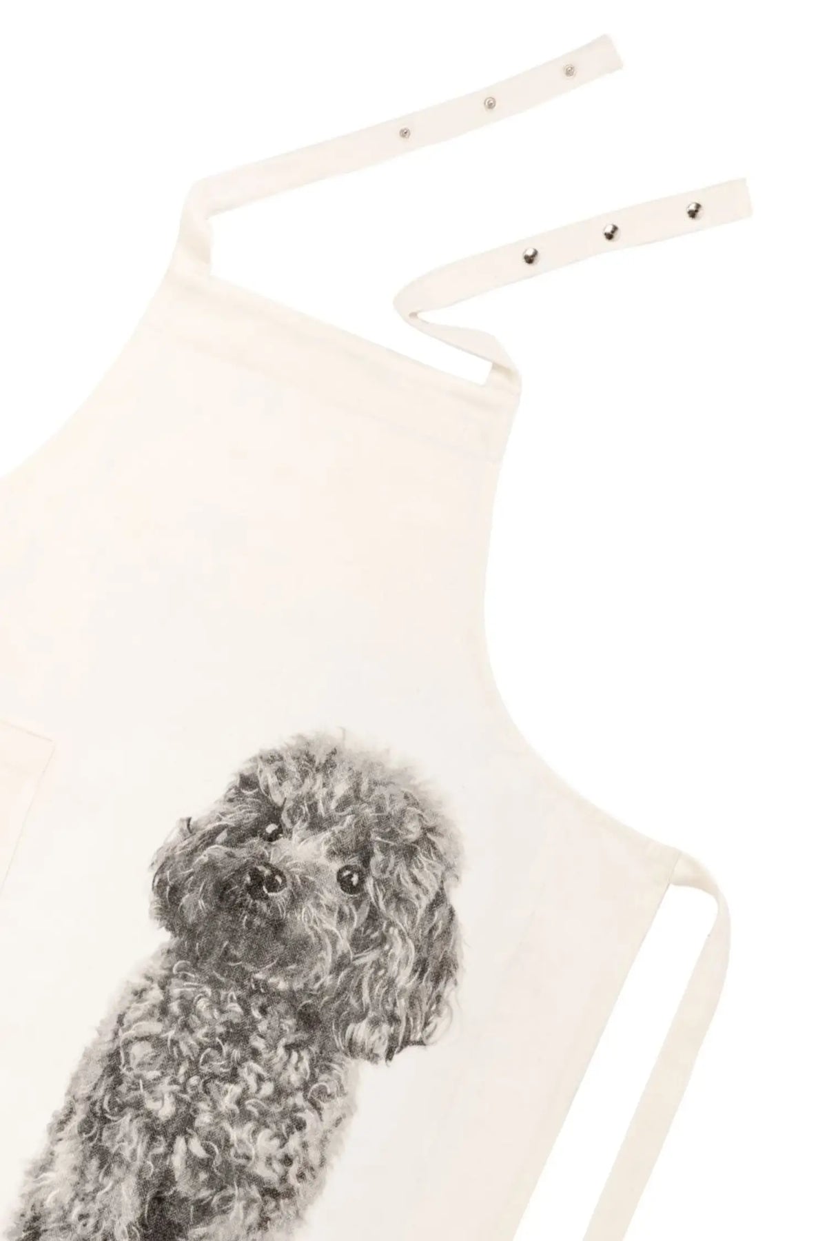 Tablier de cuisine Design Animalier Caniche Blanc et Noir