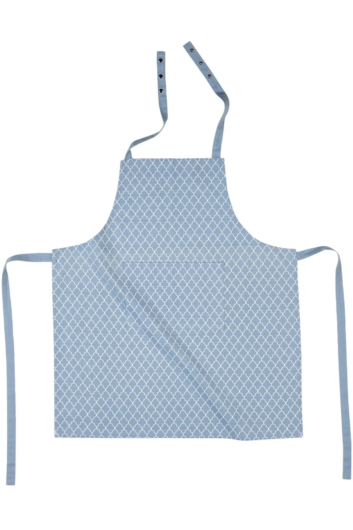 Tablier de cuisine Design Géométrique Bleu Clair