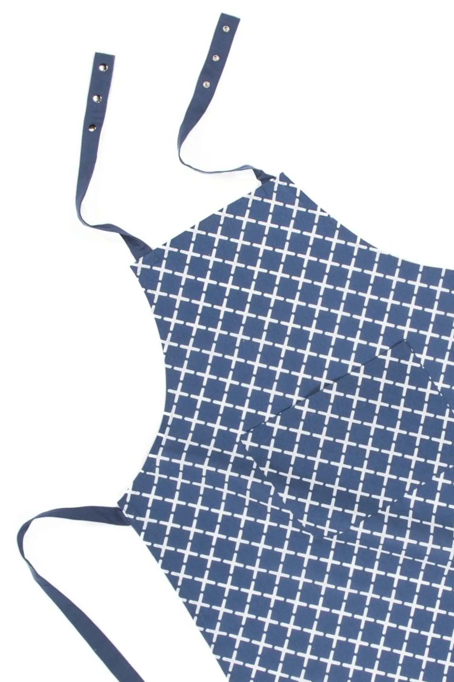Tablier de cuisine Design Géométrique Bleu Foncé