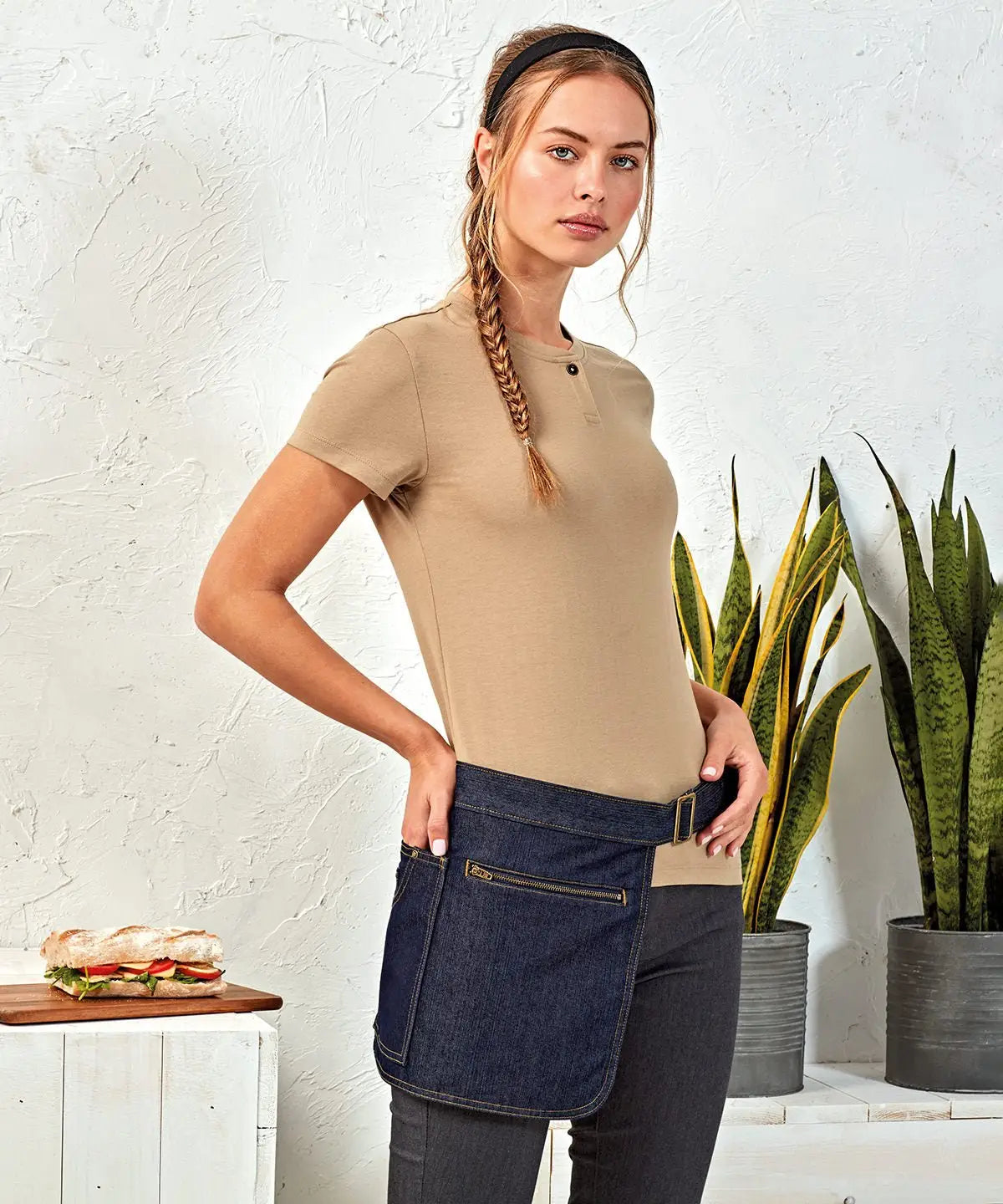 Tablier de cuisine Hanche Metro - Bleu Jean