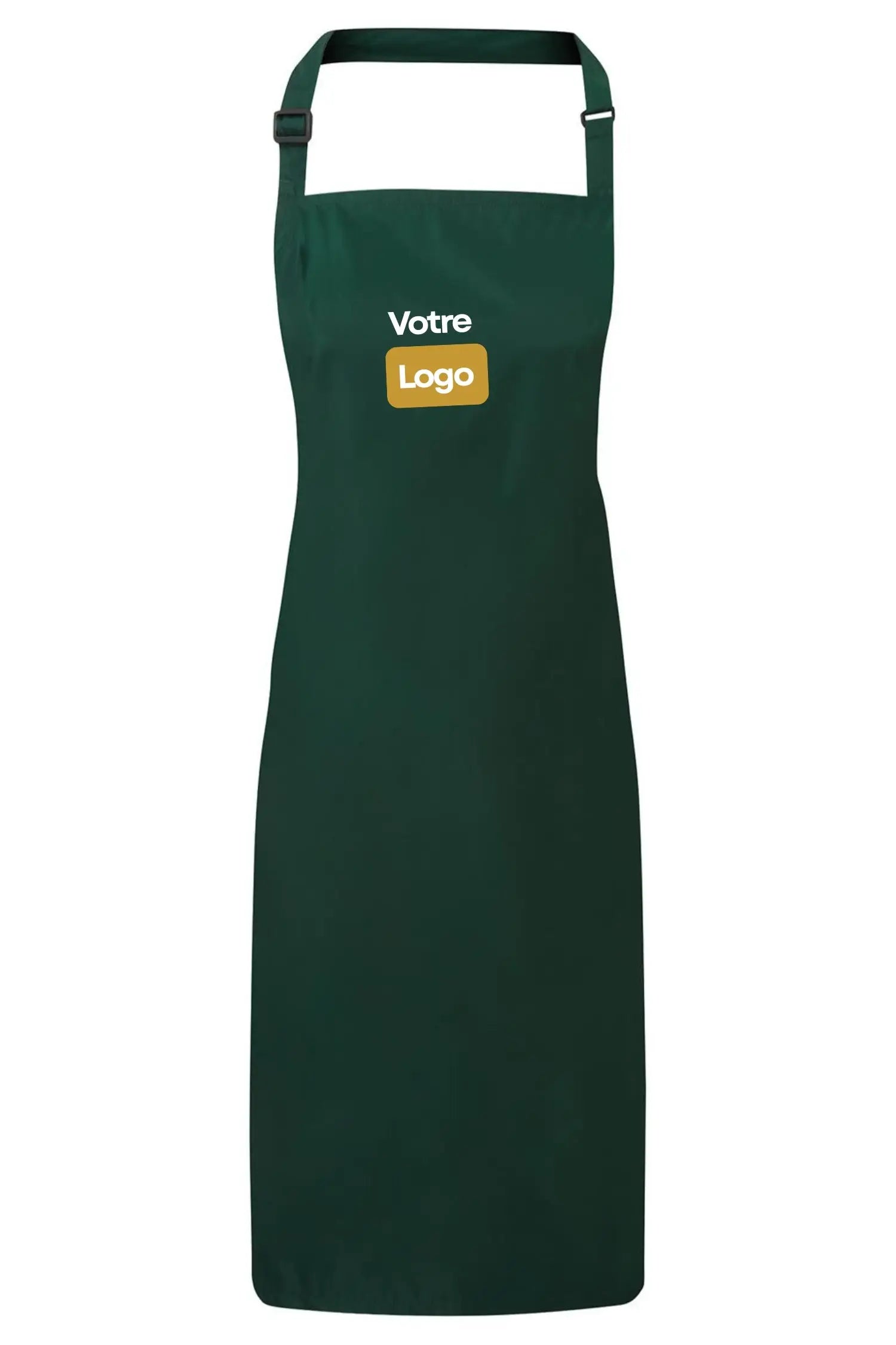 Tablier de cuisine imperméable personnalisé à bavette - Vert