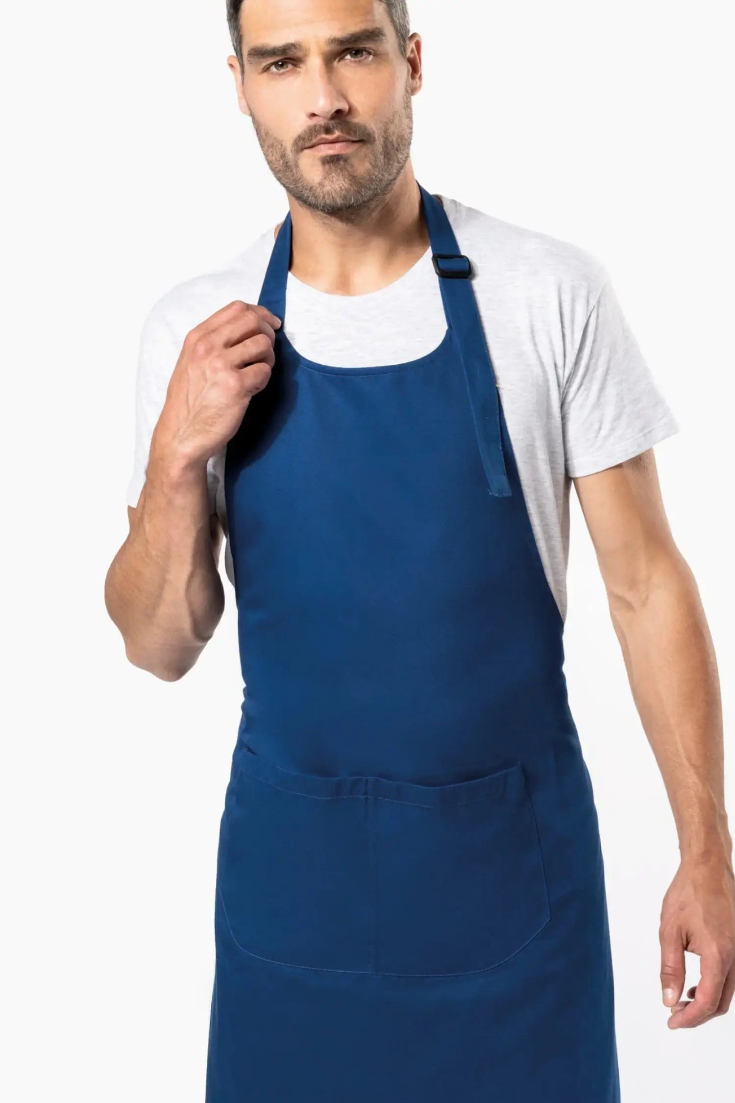 Tablier de cuisine ’L’indispensable’ Personnalisable - Bleu Indigo