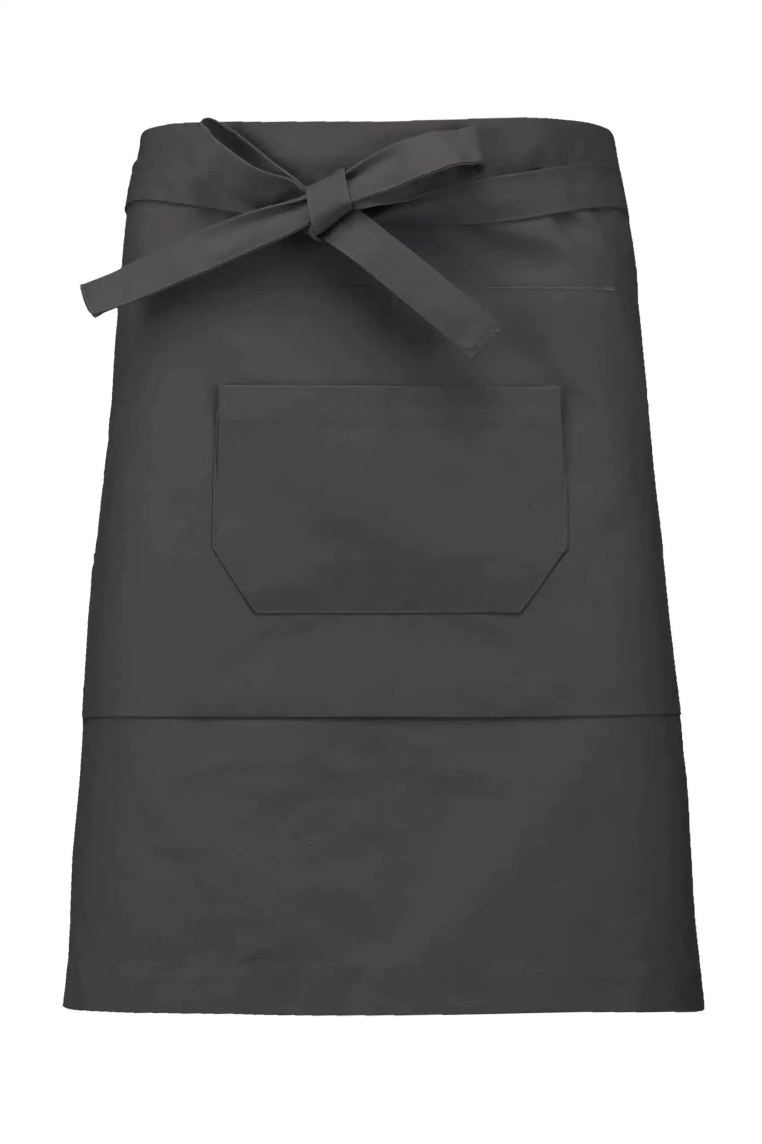 Tablier de cuisine Mi-Long personnalisé avec Double Poche - Gris foncé