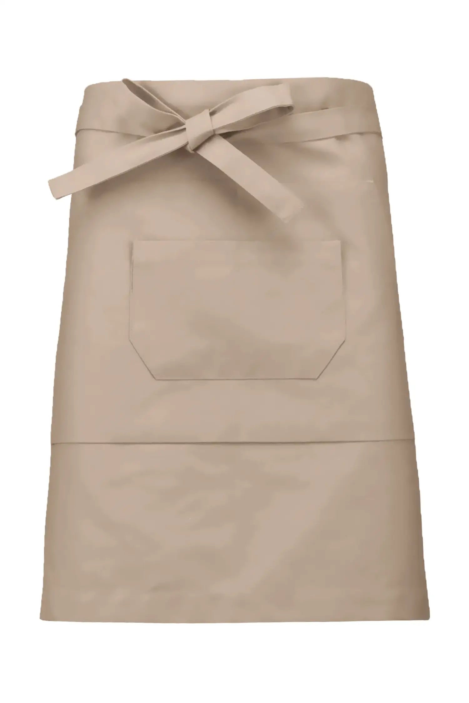 Tablier de cuisine Mi-Long personnalisé avec Double Poche - Kaki