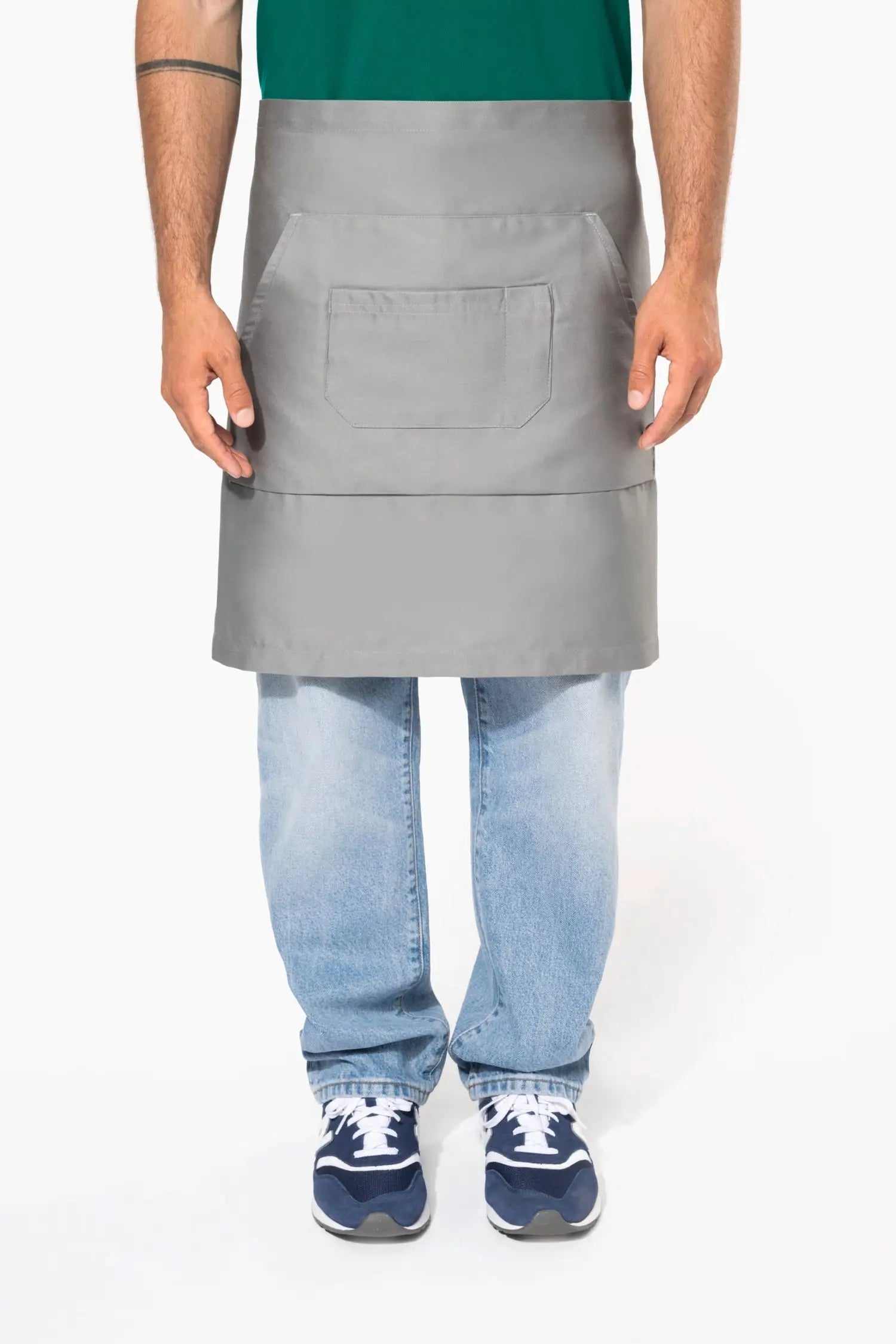 Tablier de cuisine Mi-Long personnalisé avec Double Poche