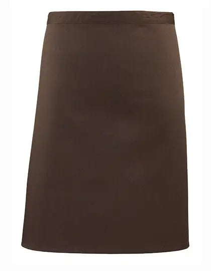 Tablier de cuisine mi-long personnalisé - Marron
