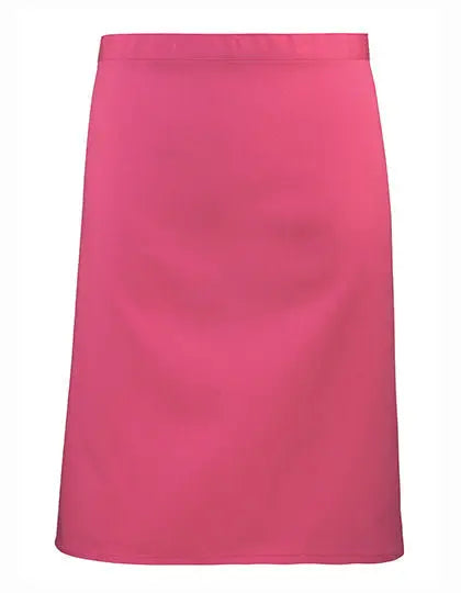 Tablier de cuisine mi-long personnalisé - Rose vif