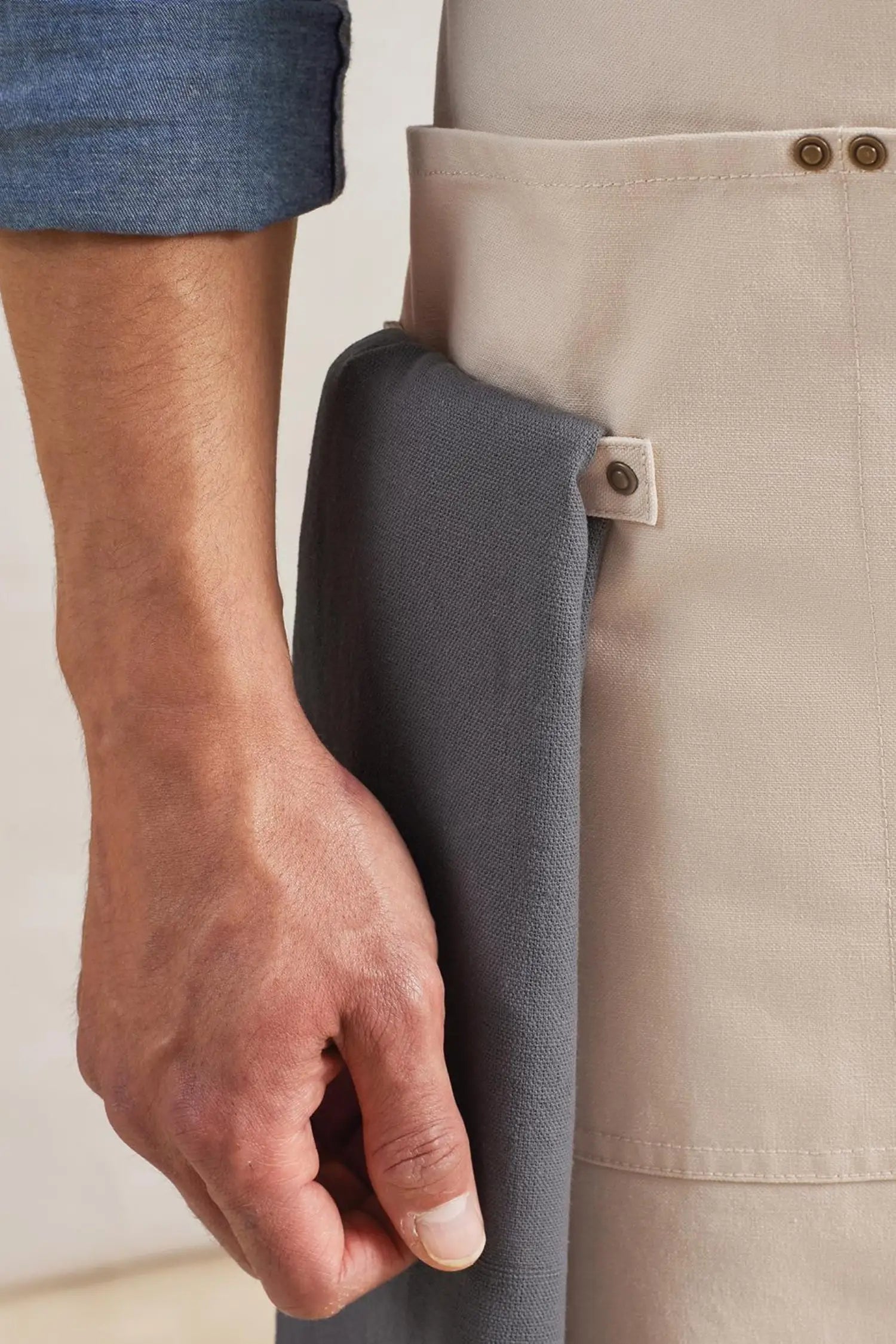 Tablier de cuisine personnalisé Bavette à Bretelles Croisées Clip’n’Clasp