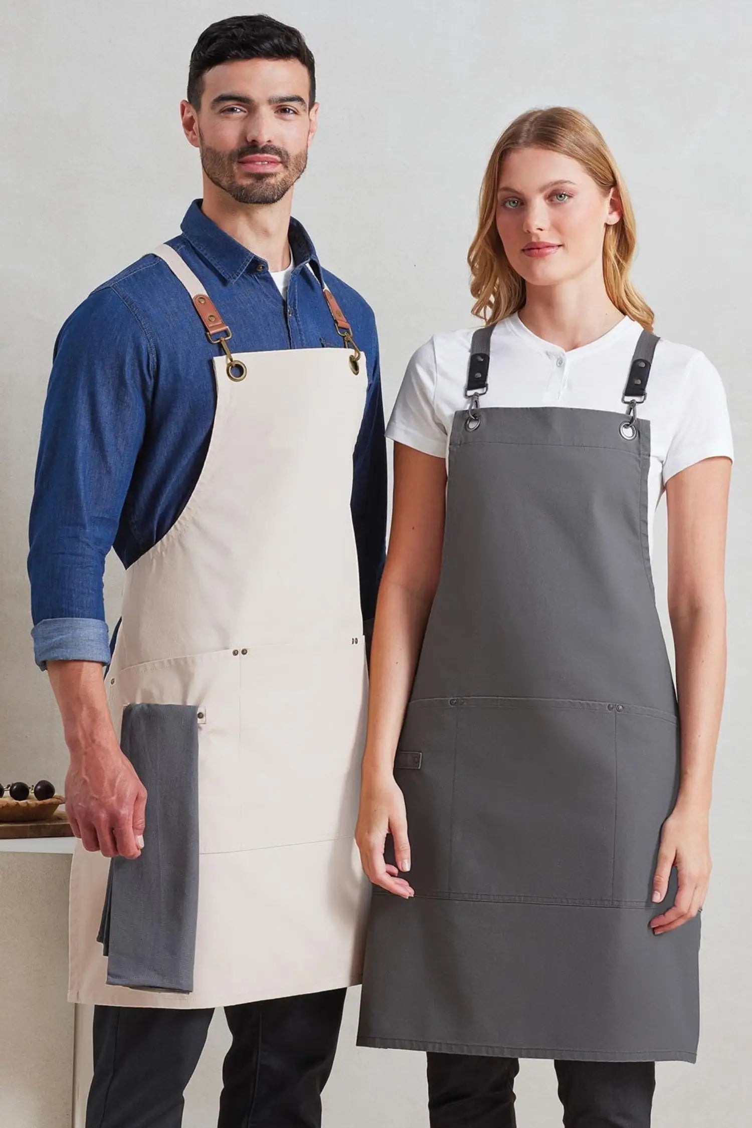 Tablier de cuisine personnalisé Bavette à Bretelles Croisées Clip’n’Clasp