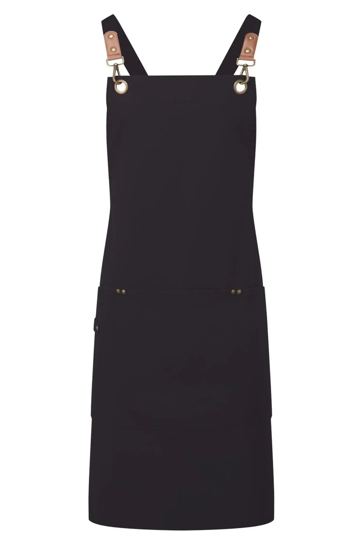 Tablier de cuisine personnalisé Bavette à Bretelles Croisées Clip’n’Clasp - Bleu marine