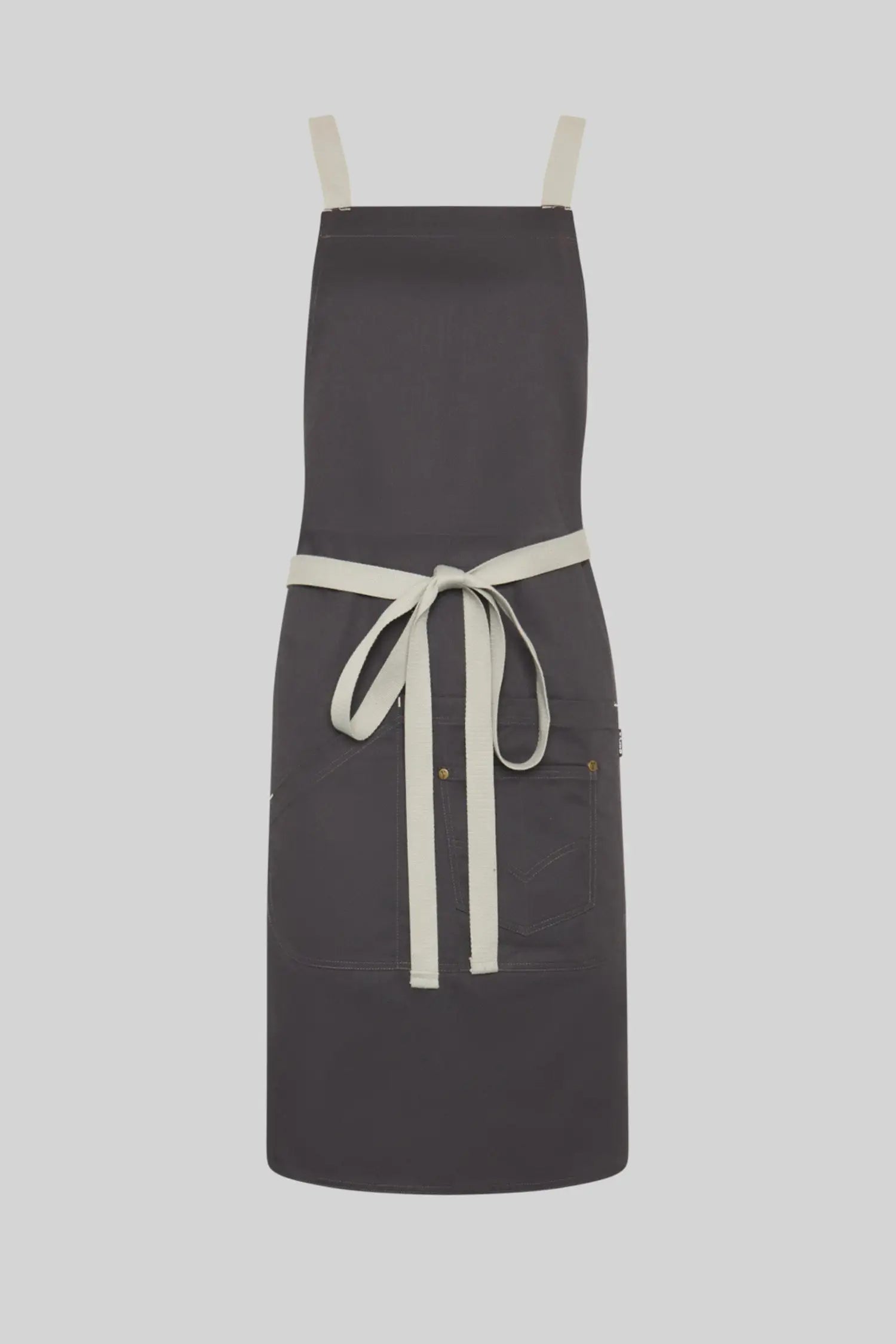 Tablier de cuisine personnalisé bicolore à bavette