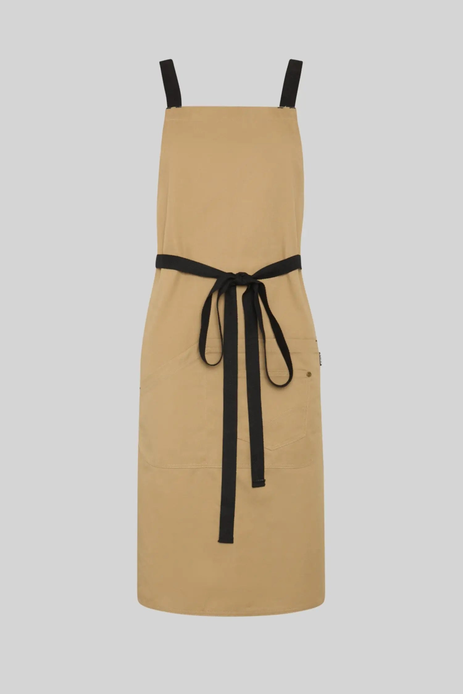 Tablier de cuisine personnalisé bicolore à bavette