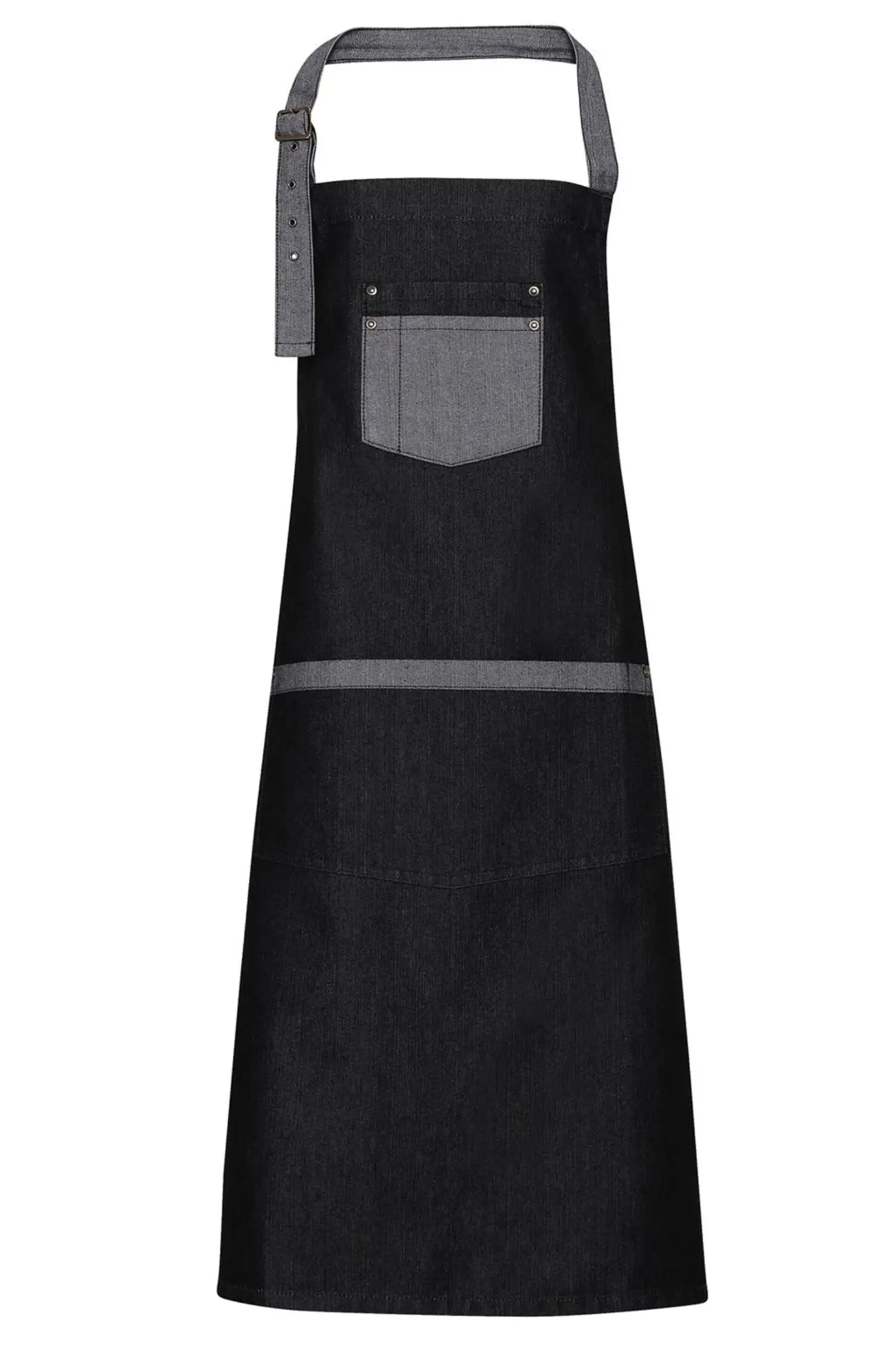 Tablier de cuisine personnalisé denim à bavette