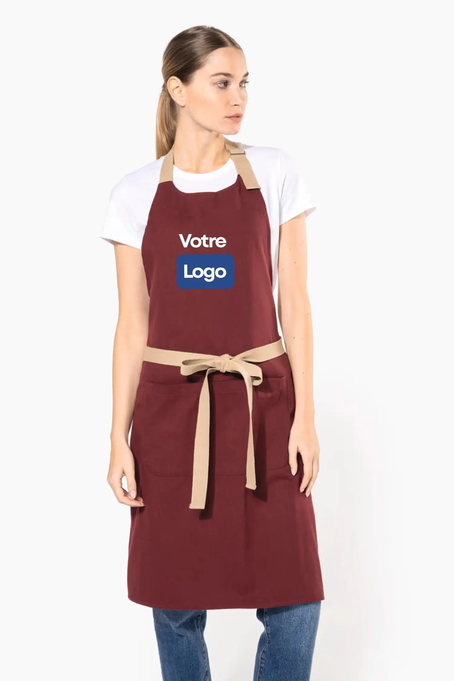 Tablier de cuisine personnalisé éco responsable - Bois de Rose