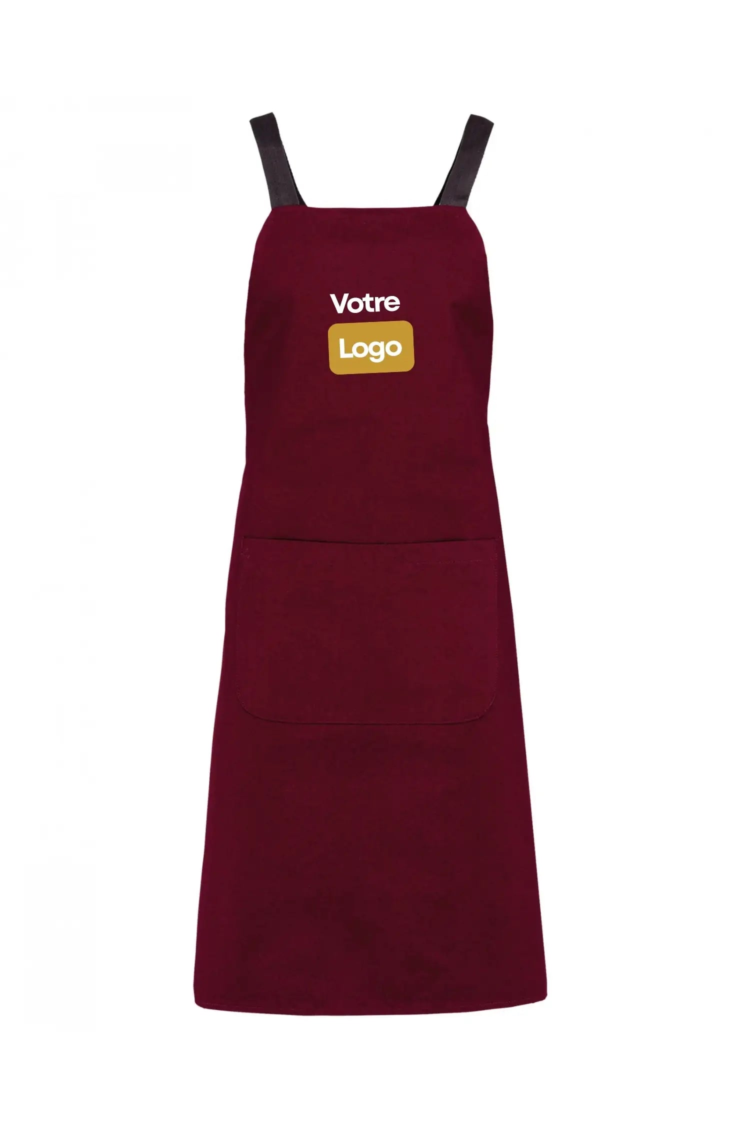 Tablier de cuisine personnalisé ’Héritage’ 100% coton Bio - Bordeaux