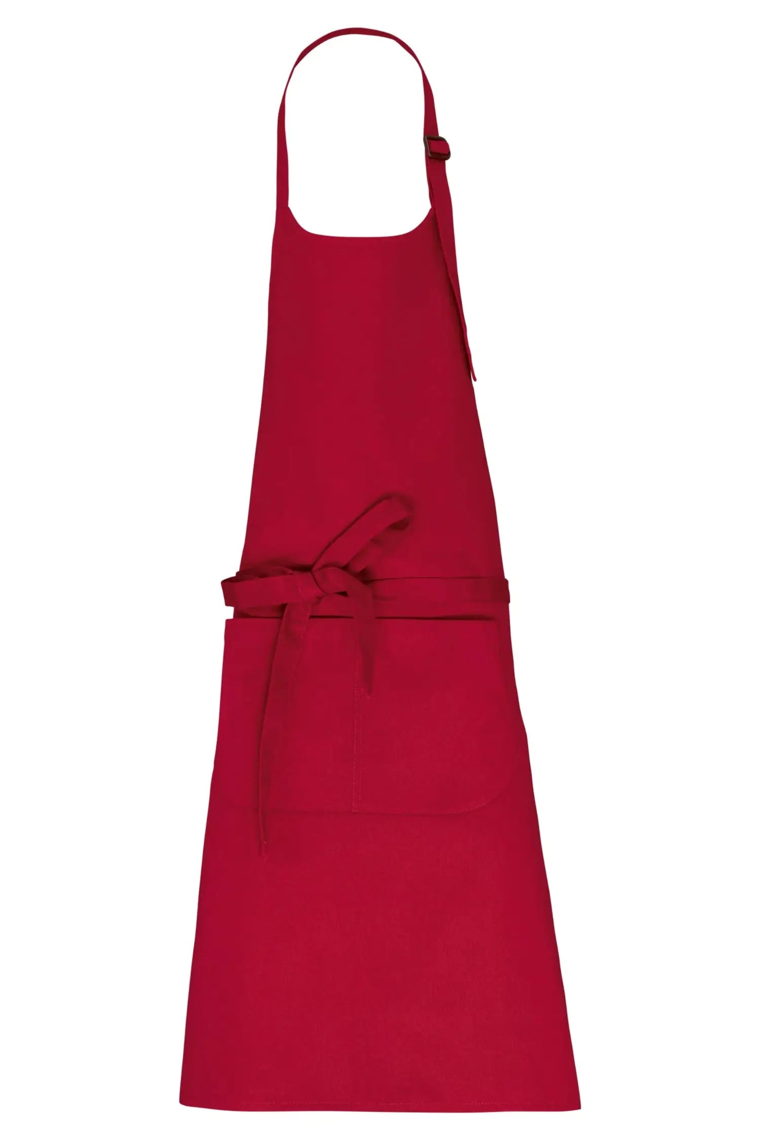 Tablier de cuisine personnalisé ’L’indispensable’ - 100% coton - Rouge