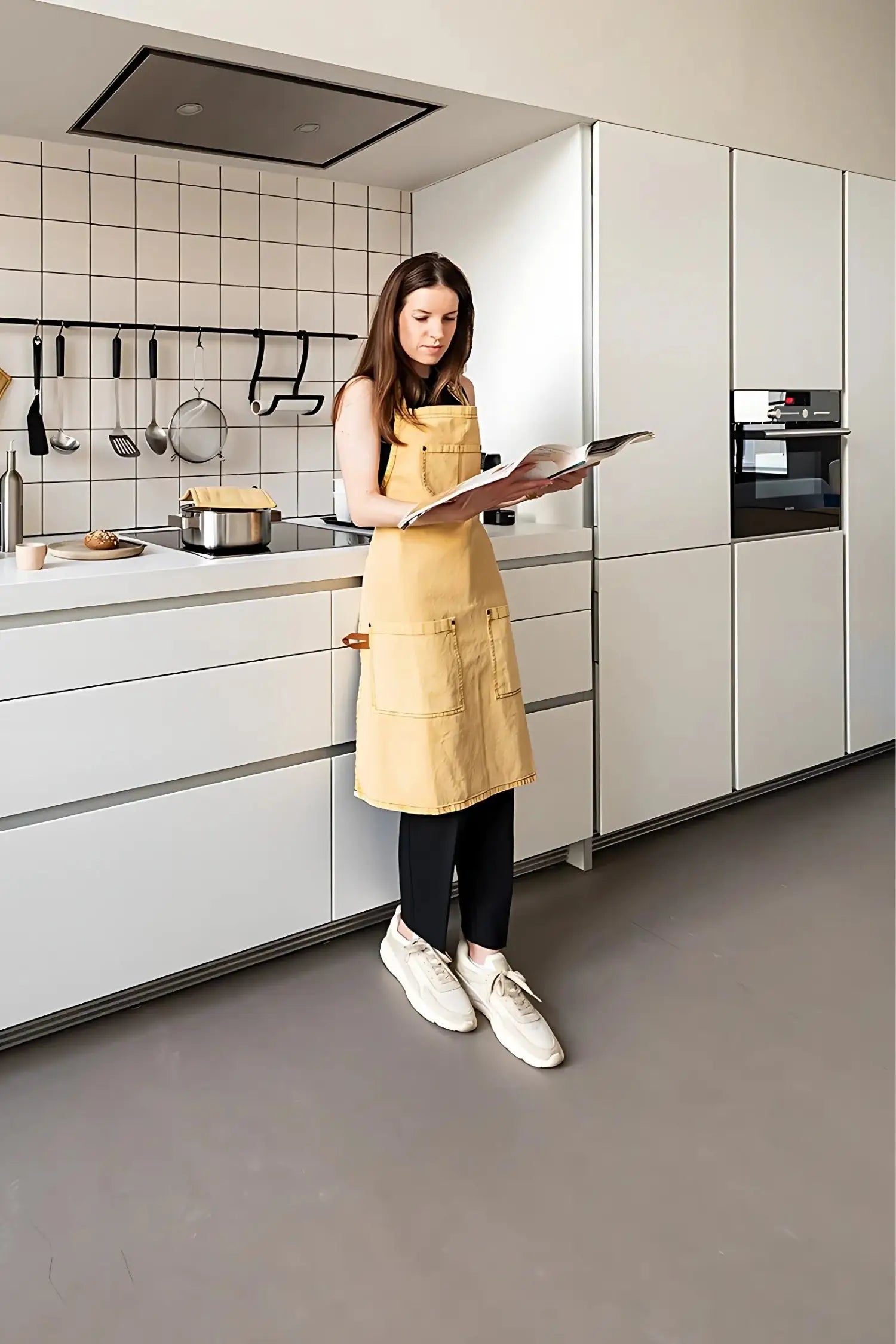 Tablier de cuisine Style Scandinave Jaune