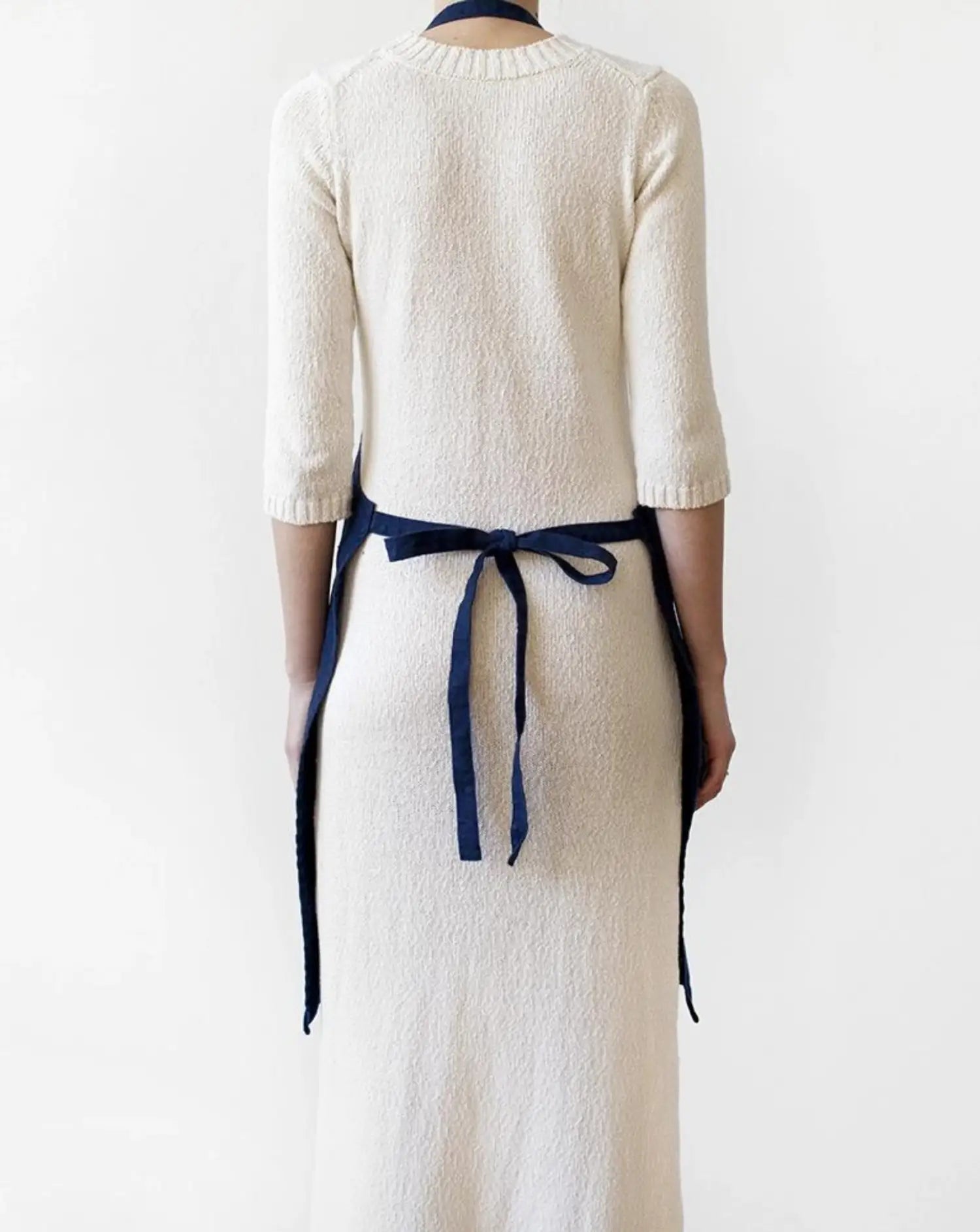 Tablier en lin - Bleu marine
