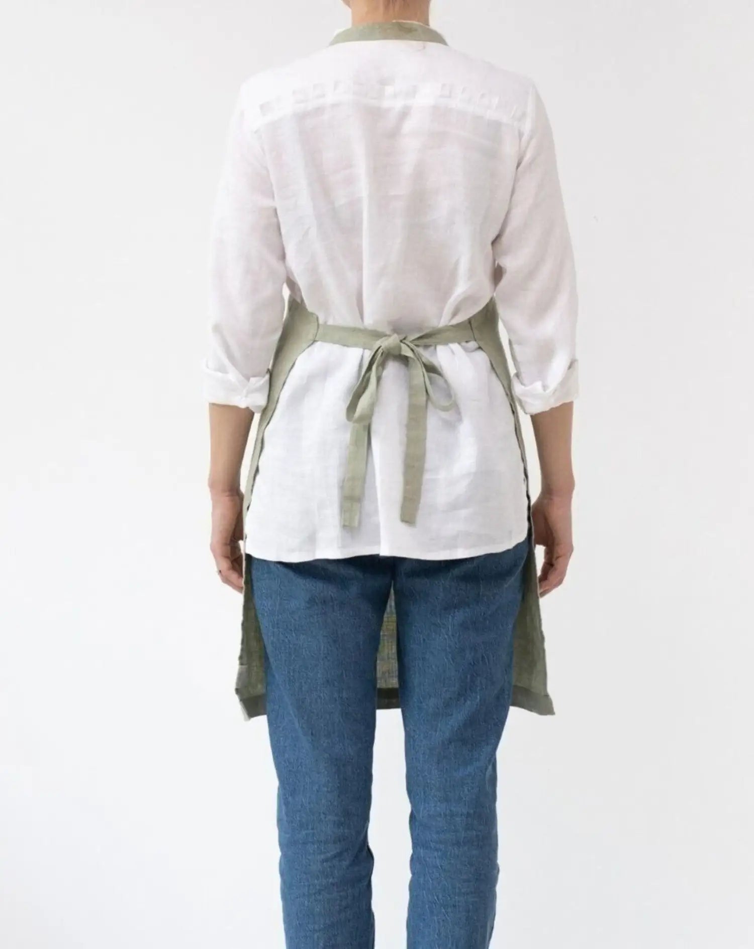 Tablier en lin - Sage