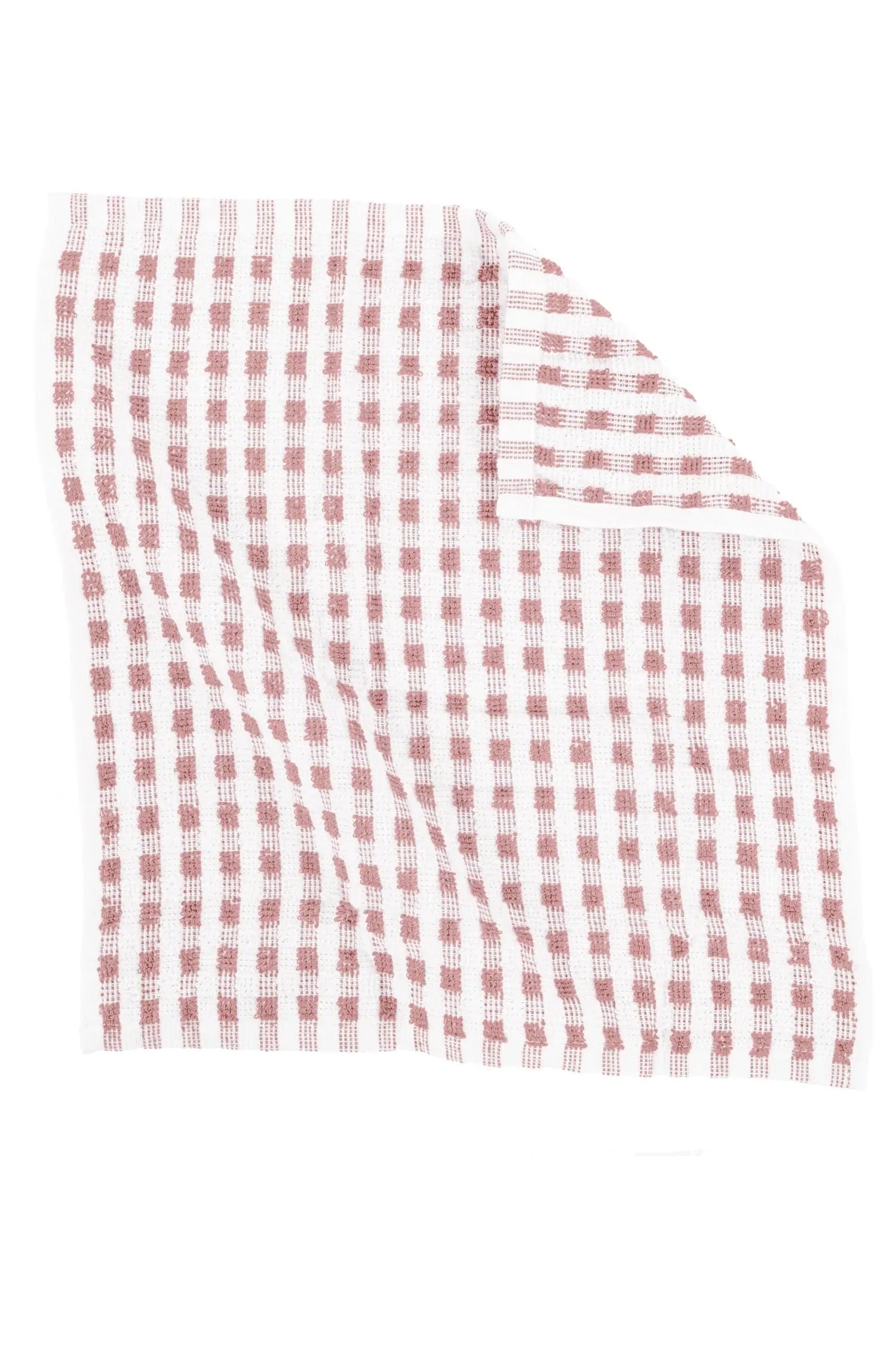 Torchon Vaisselle OMAN - Set de 6 - 32x35 cm - Rose