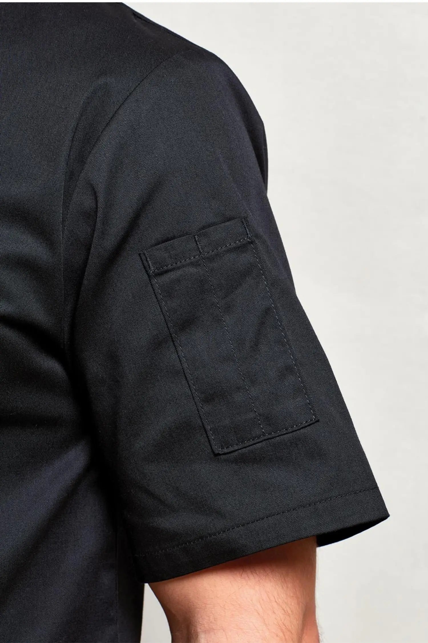 Veste chef cuisinier manches courtes à dix boutons Pro