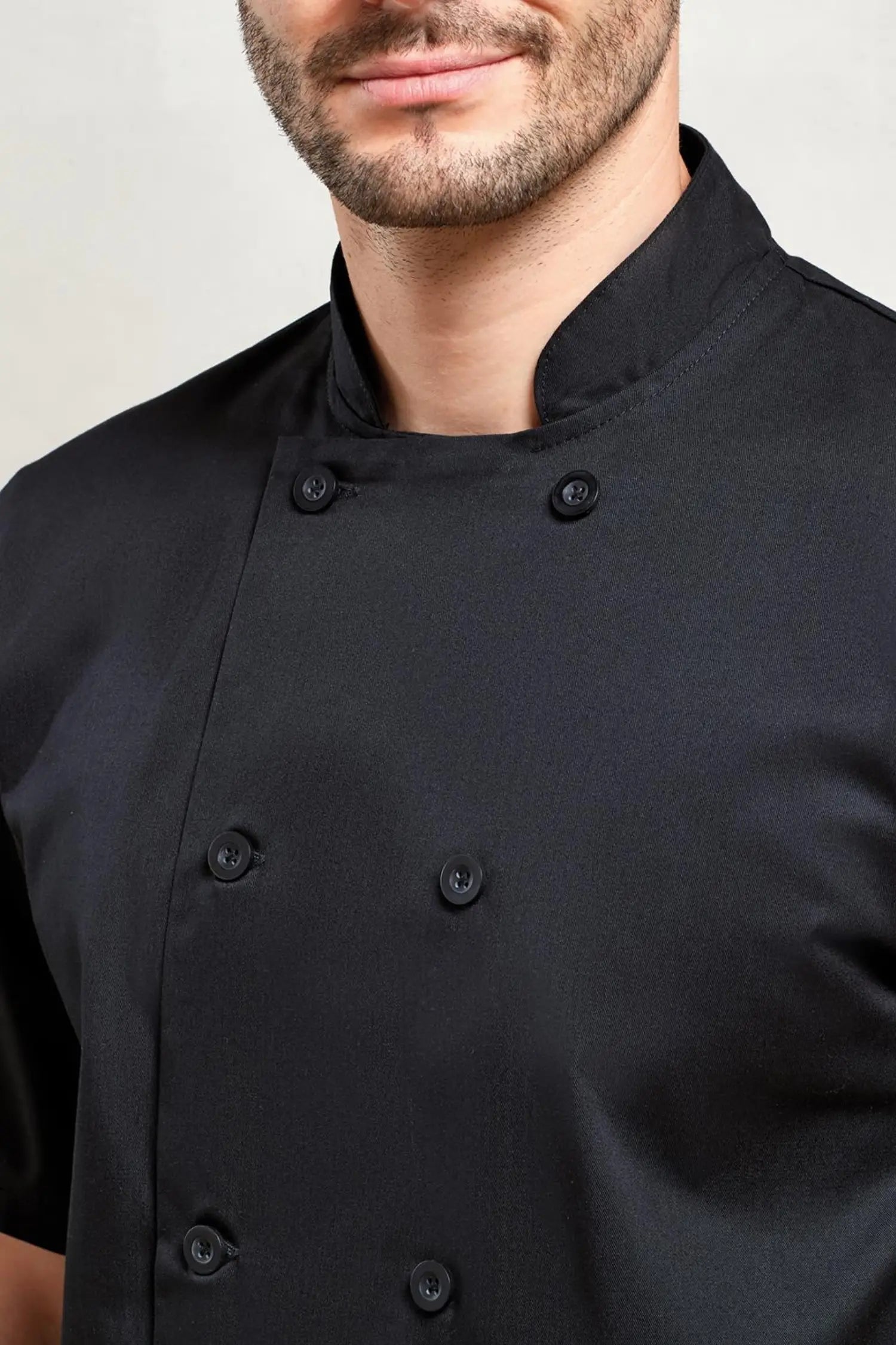 Veste chef cuisinier manches courtes à dix boutons Pro