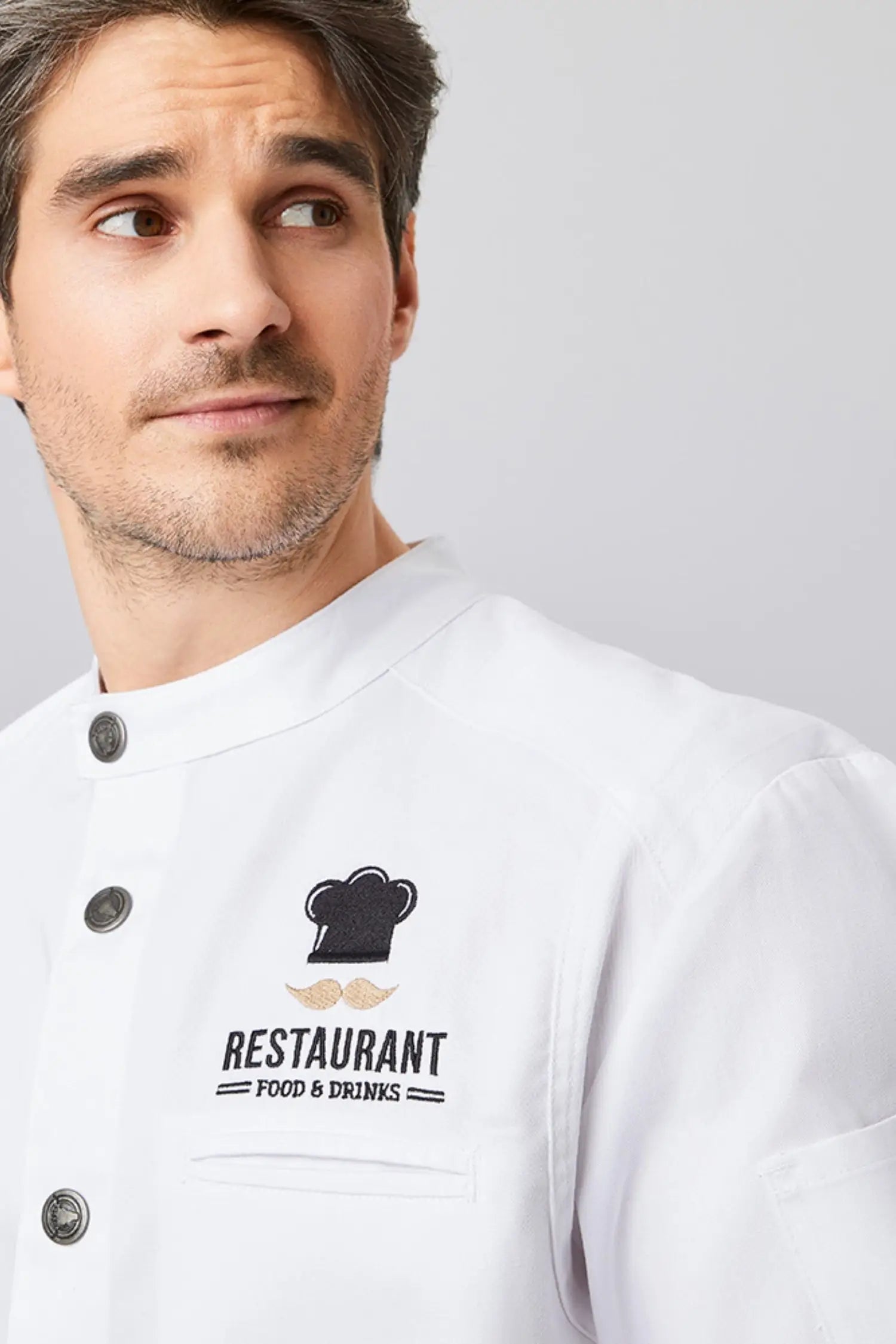 Veste de chef Bikerstyle manches longues personnalisable (XS-5XL)