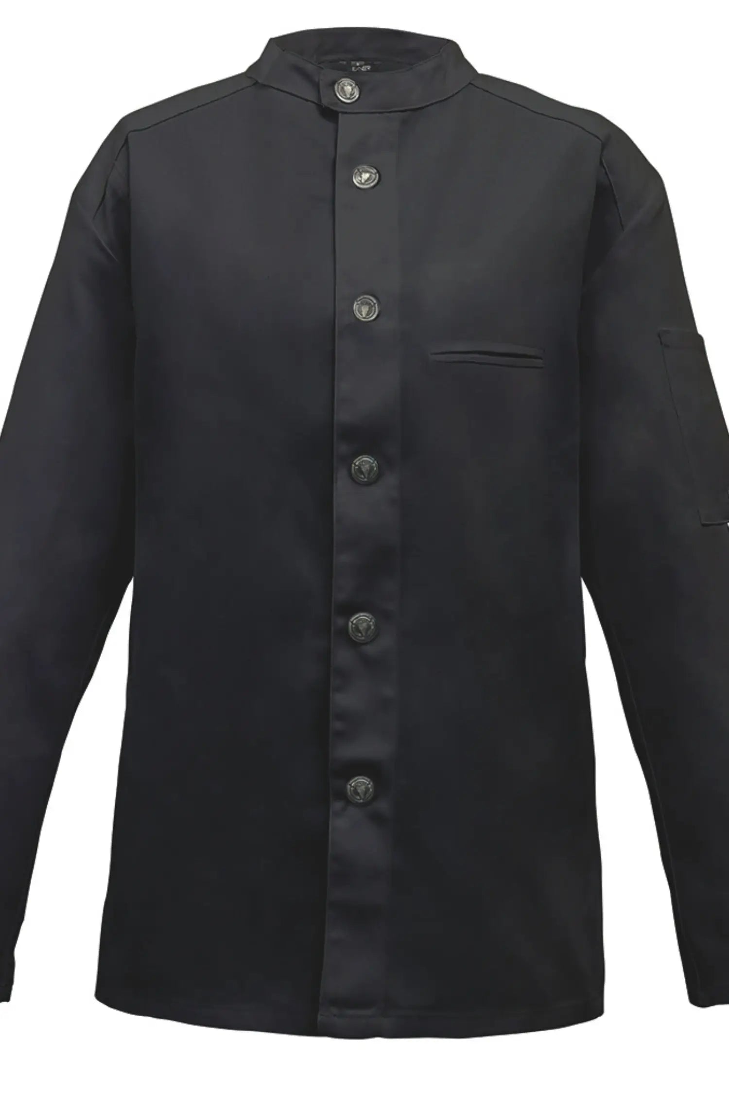 Veste de chef Bikerstyle manches longues personnalisable (XS-5XL) - Noir / XS