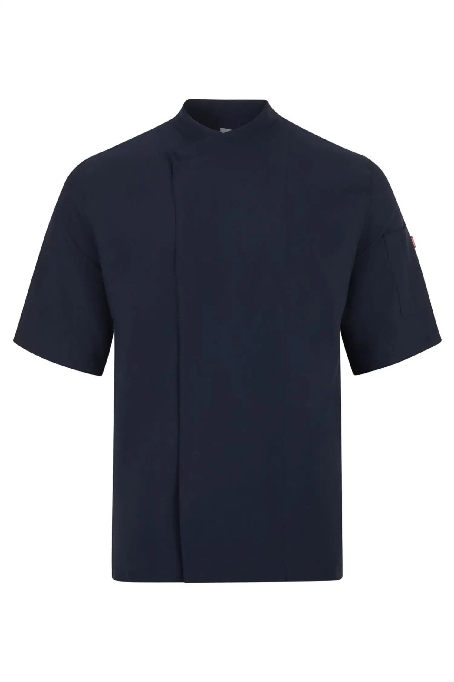 Veste de cuisine en microfibre avec dos Coolmax® à manches courtes - Bleu marine / XS