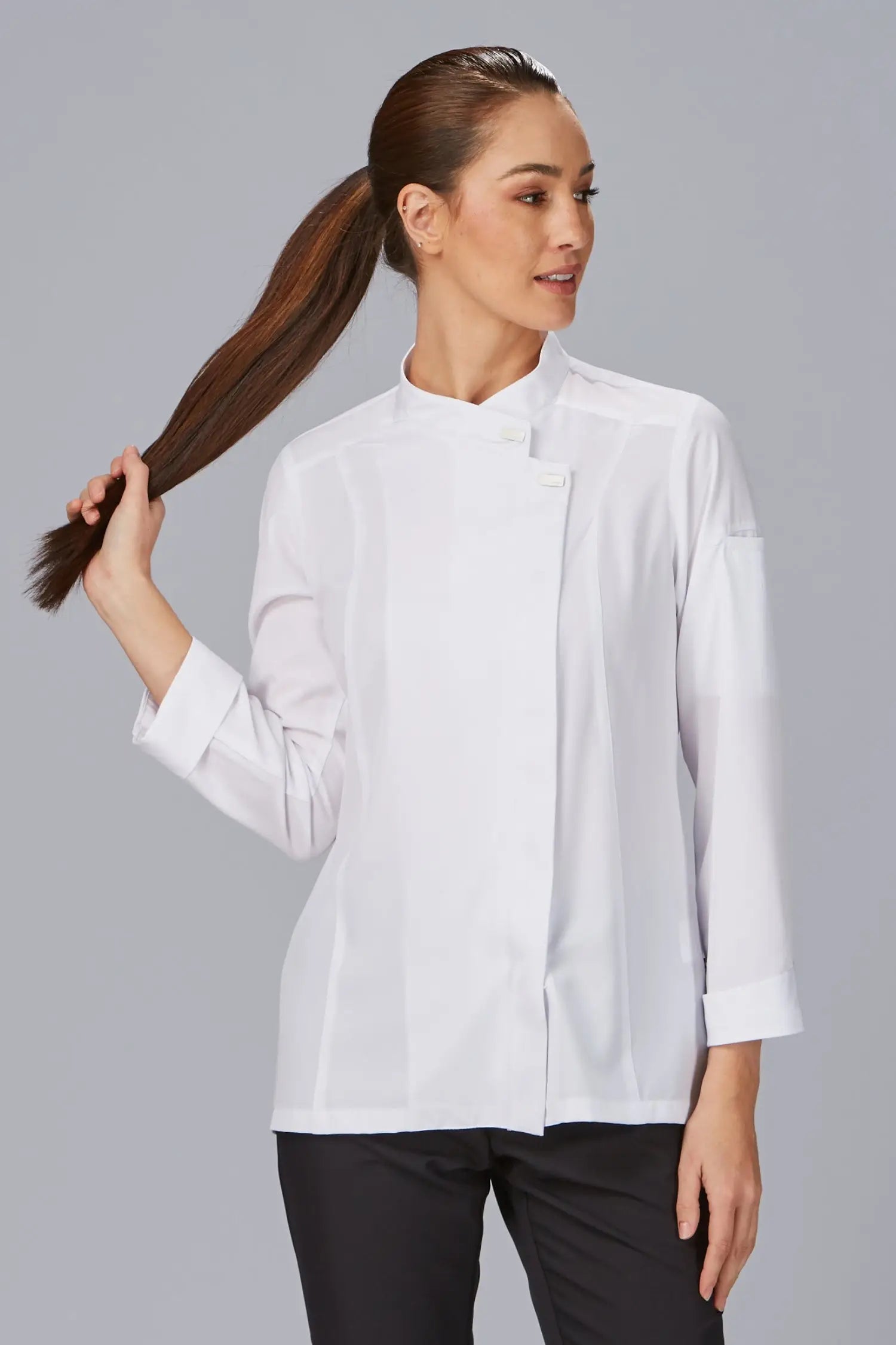 Veste de cuisine femme personnalisé - Blanc / XS