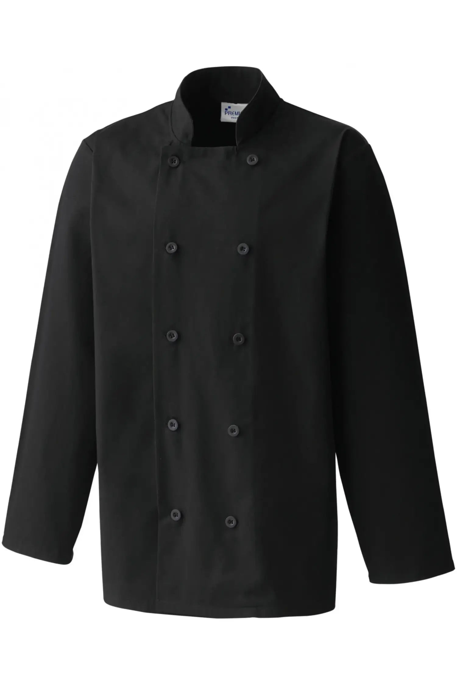 Veste de cuisine manches longues (XS-4XL) - Noir / XS