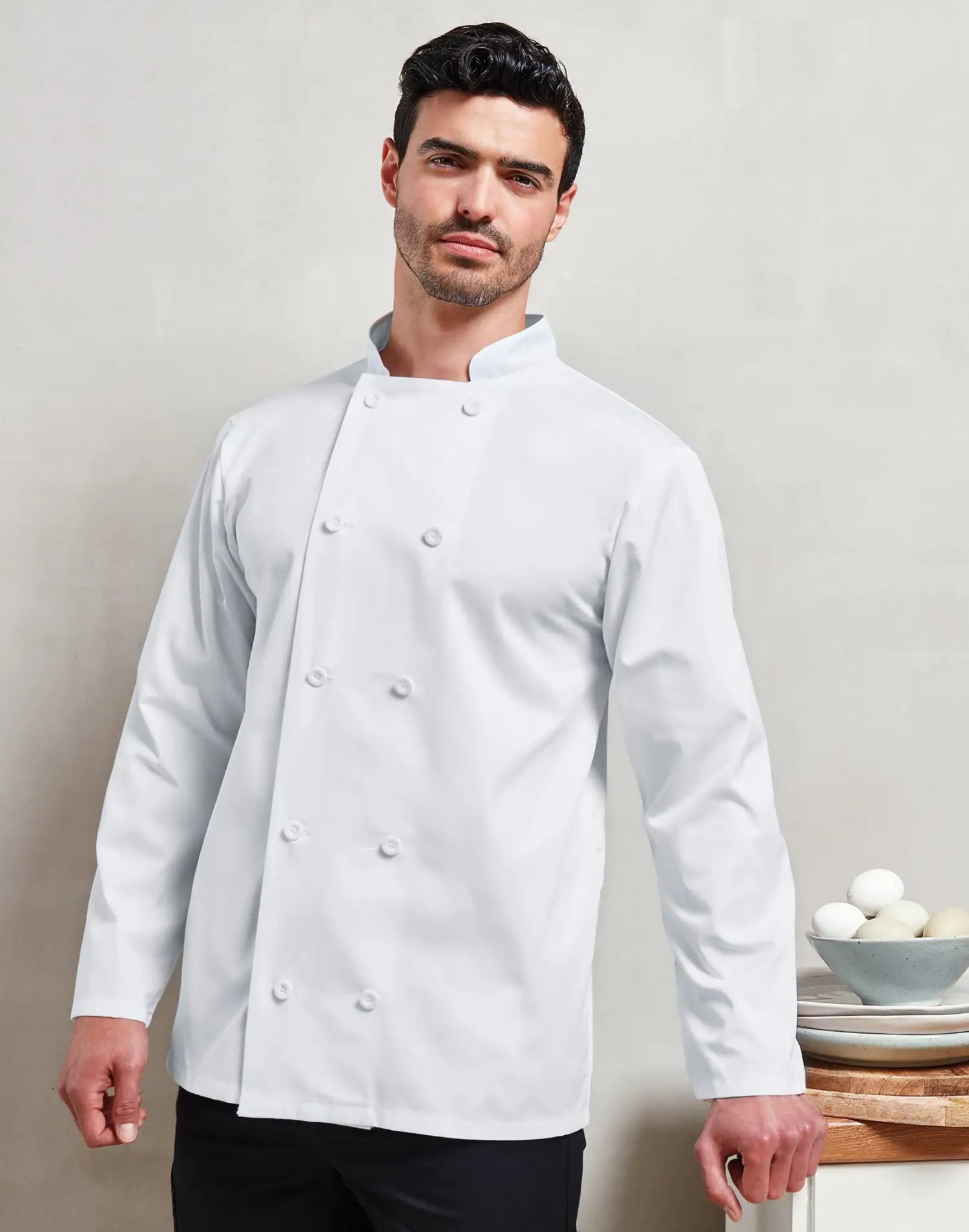 Veste de cuisine manches longues (XS-4XL)