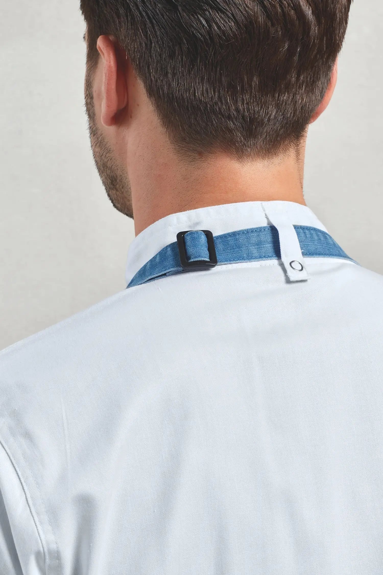 Veste de cuisinier à manches courtes et à fermeture zippée